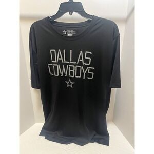 NFL Dallas Cowboys Authentic Football T Shirt Size  XL Black Graphic Print